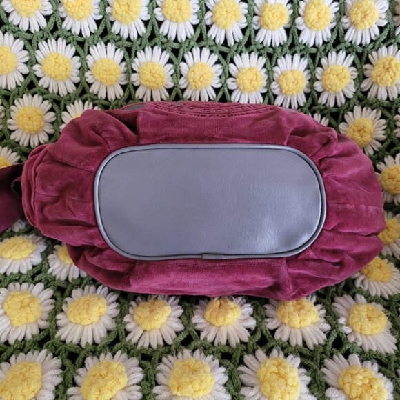Juicy Couture "Juicy is for Life" Velour Handbag - Picture 7 of 14